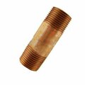 American Imaginations 0.5 in. x 3 in. Cylindrical Bronze Nipple in Modern Style AI-38525
